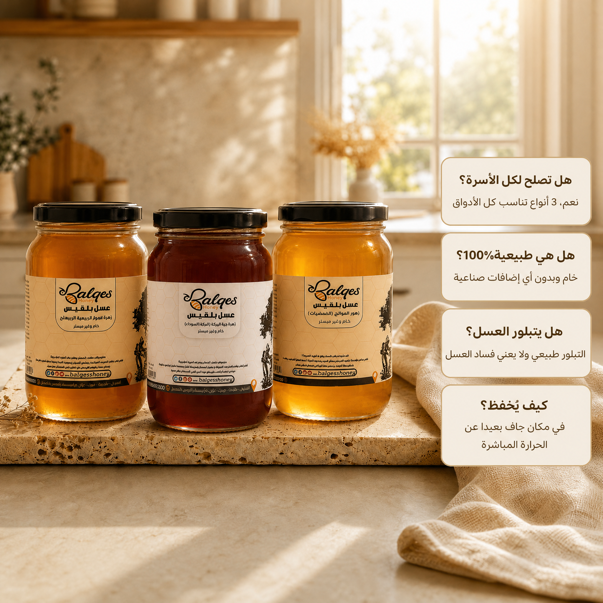 عرض الأقارب - إختيارات طبيعة أساسية لكل بيت