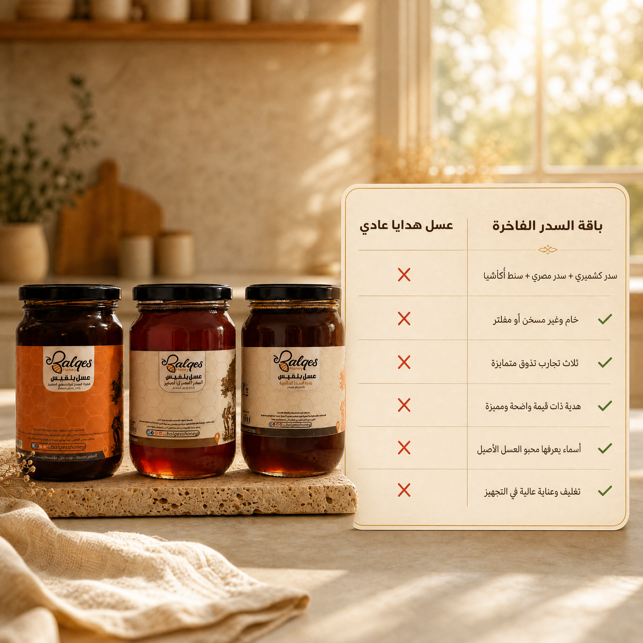 باقة السدر الفاخرة - هدية عسل بلقيس المميزة