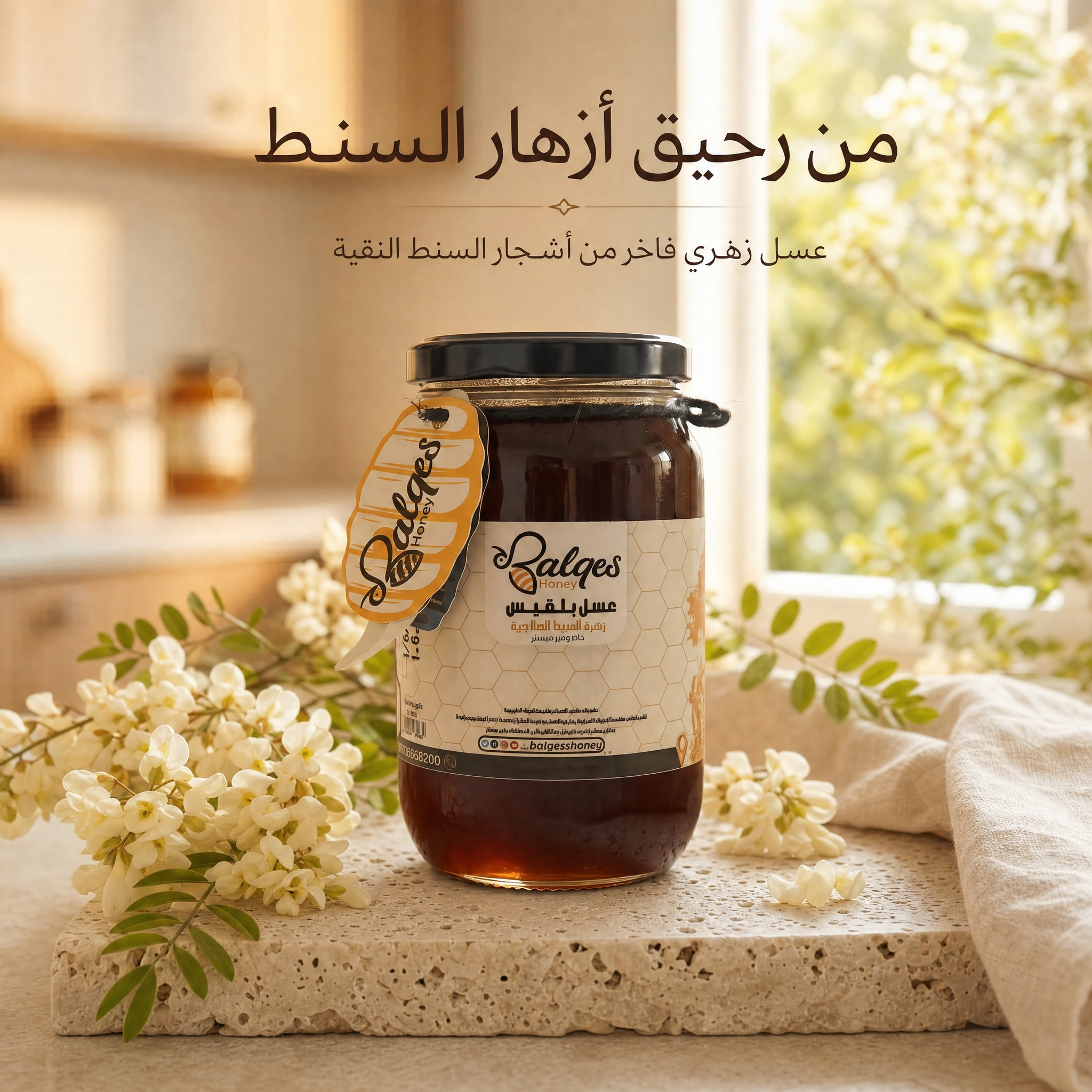 عسل السنط الأصيل - عسل طبيعي فاخر لمرضى السكري وصحة القلب